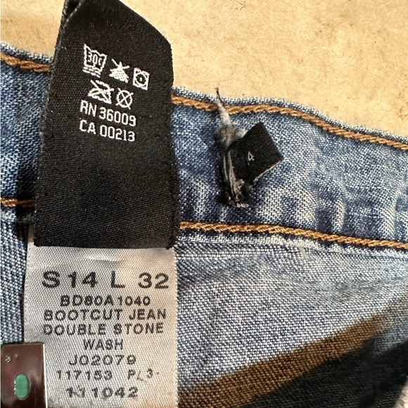 Calvin Klein Women’s Light Wash Vintage High Rise Bootcut Denim Jeans Size 14 - Picture 8 of 8